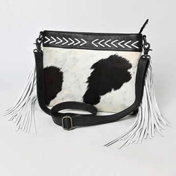 American Darling Hair On Genuine Leather Crossbody Bag